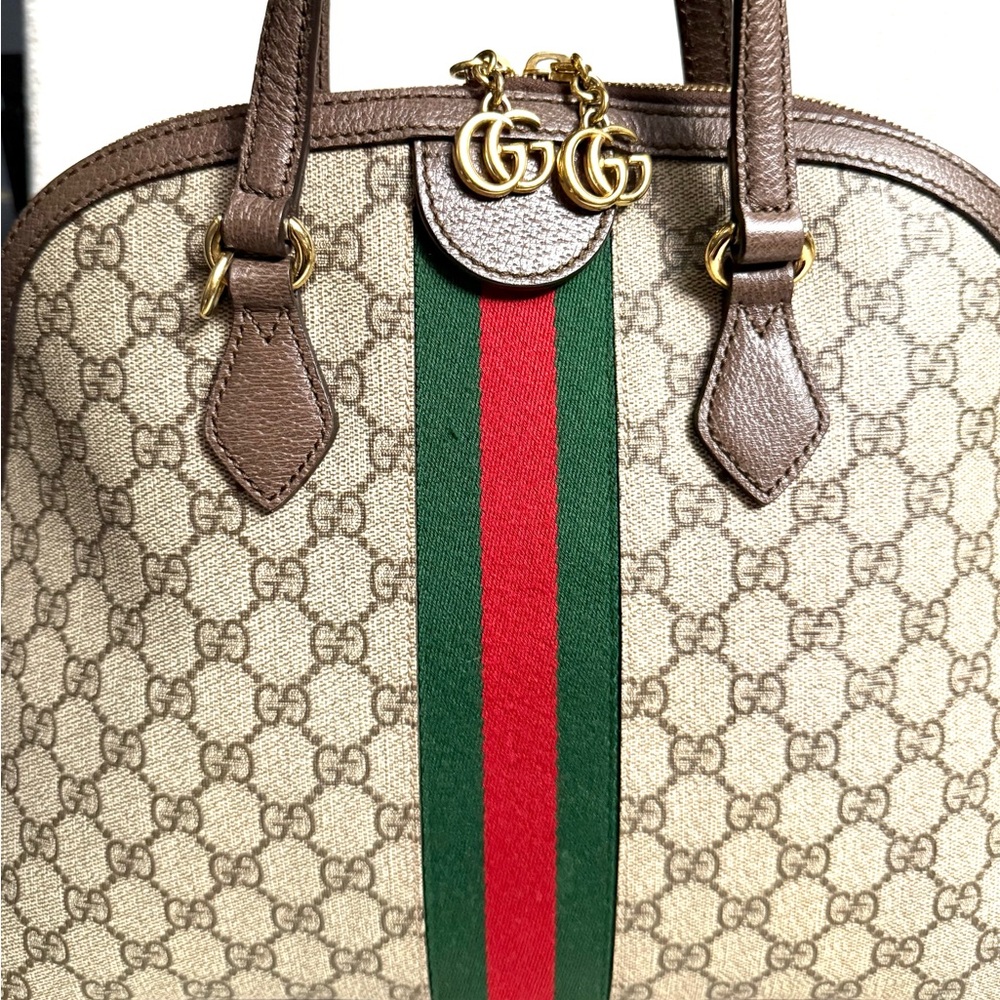 Gucci authentic Ophedia top Handel satchel bag medium supreme canvas - Picture 9 of 16